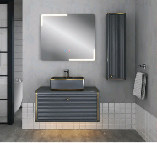 کابینت روشویی لوکس کابین ارکیده طوسی جهت اطلاع از تخفیفات تماس بگیرید