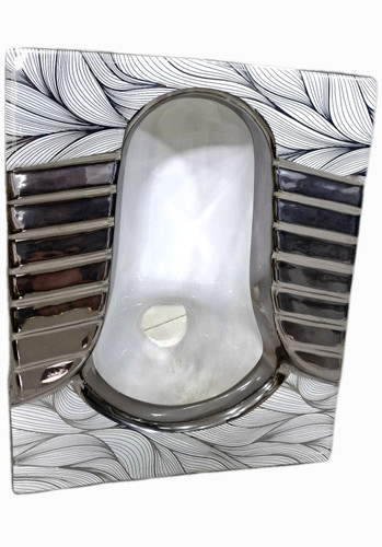 توالت زمینی سفید نقره ای کد114